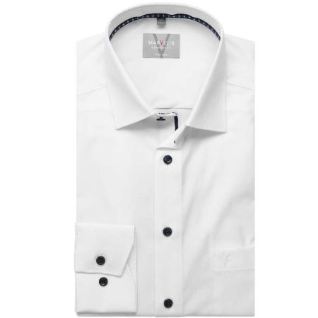 Marvelis Overhemd wit, Effen