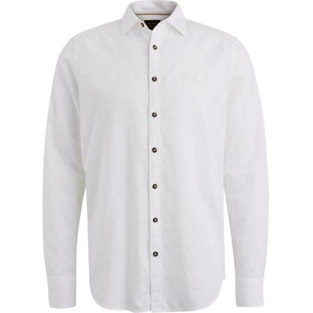 PME Legend Linnen Blend Overhemd Wit