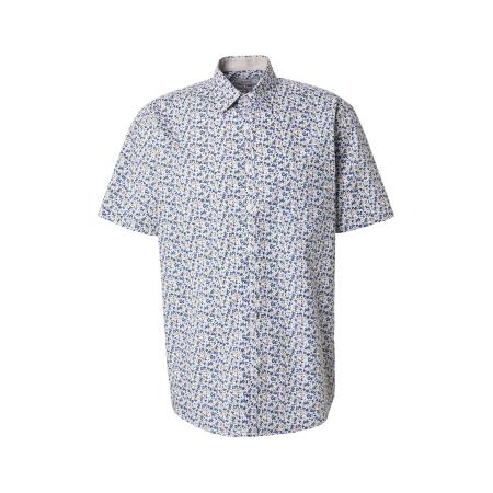 Jack's Jacks Overhemd sand / saffier / ombergrijs / citroen