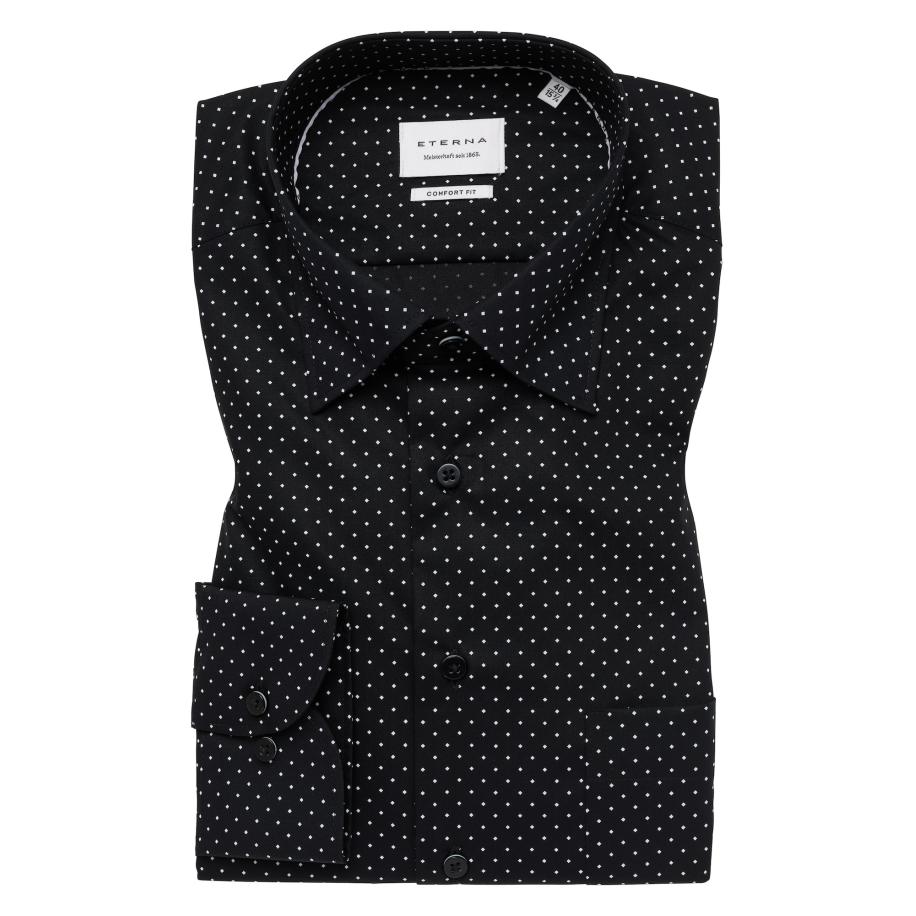 Eterna ETERNA Zakelijk overhemd zwart -
