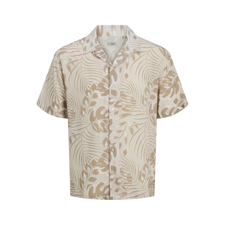 JJ Rebel JJ Rebel Overhemd JREBBLOOM RESORT beige / lichtbeige / donkerbeige -