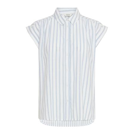 b.young b.young Blouse Frigg lichtblauw / wit