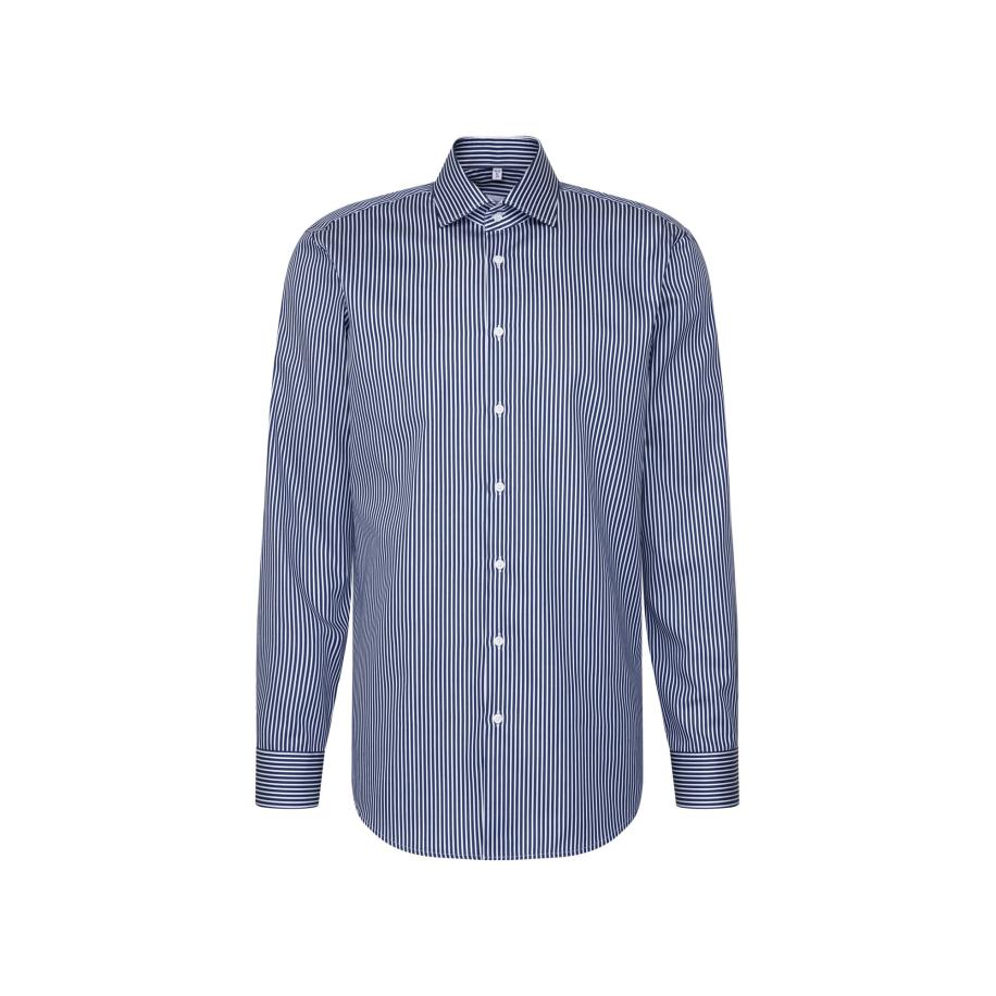 Seidensticker SEIDENSTICKER Zakelijk overhemd Schwarze Rose donkerblauw / wit -