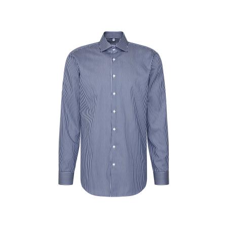 Seidensticker SEIDENSTICKER Zakelijk overhemd Schwarze Rose donkerblauw / wit