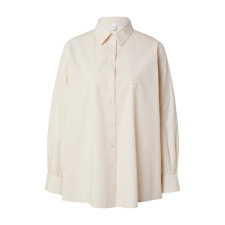 YAS YAS Blouse YASDASINA crème / oranje / wit