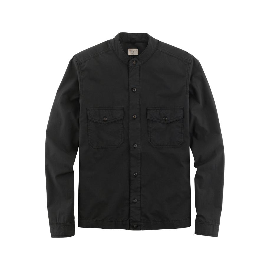 OLYMP Level Five Casual Overshirt zwart, Effen Zwart