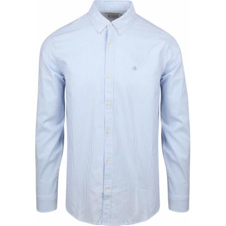 Scotch and Soda Overhemd Streep Lichtblauw