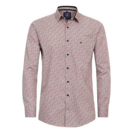 Redmond Casual Overhemd rood, Bedrukt