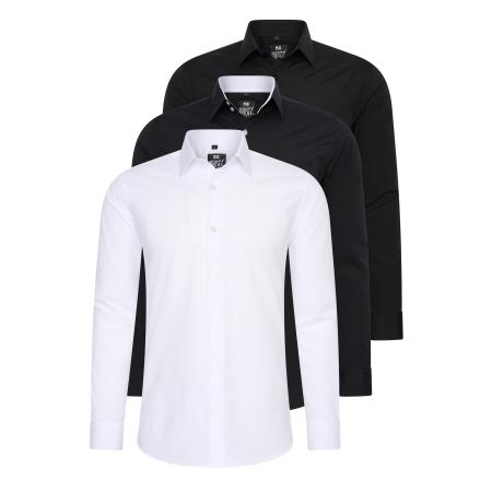 Rusty Neal Rusty Neal Overhemd zwart / wit