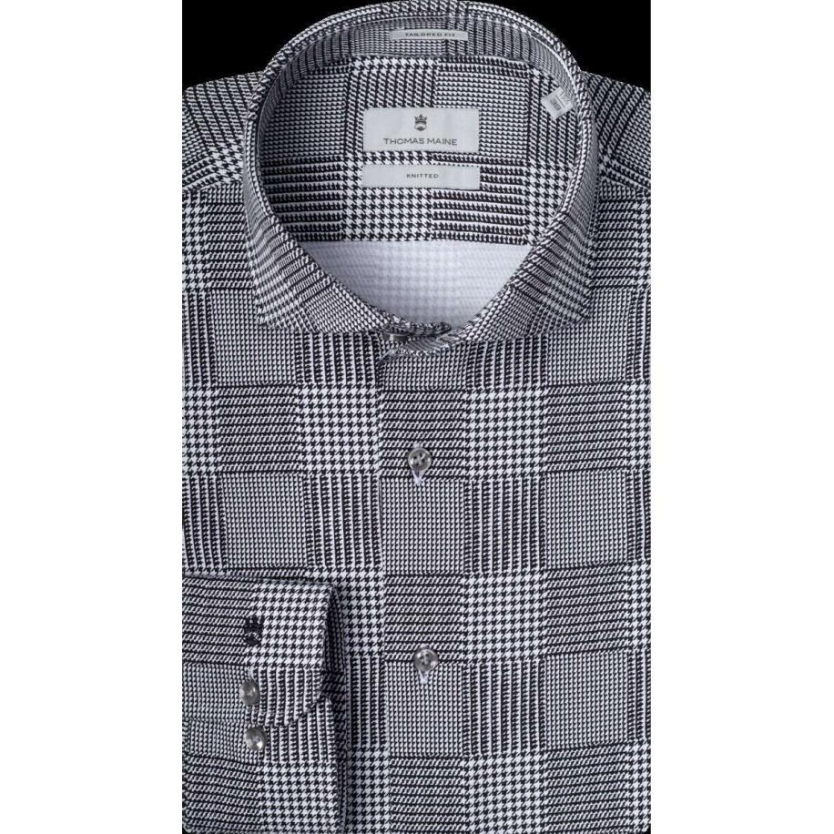 Thomas Maine Roma Jersey shirt grijs, Motief Grijs