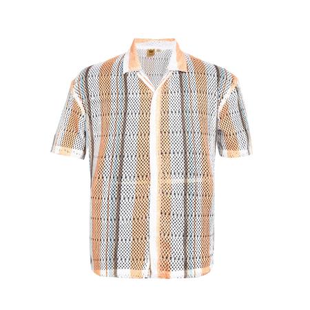 Campus Sutra Overhemd Topsie lichtblauw / bruin / lichtoranje / wit