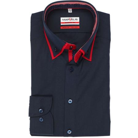 Marvelis Overhemd abrikoos, Effen