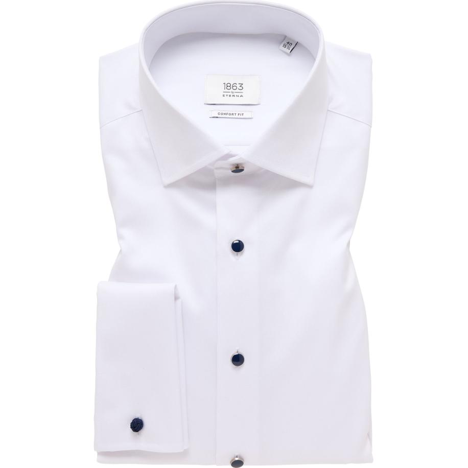 ETERNA 1863 Overhemd wit, Effen Wit