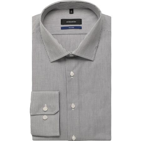 Seidensticker Overhemd donkerblauw, Gestreept