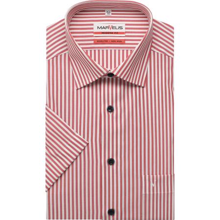 Marvelis Overhemd Korte mouw rood