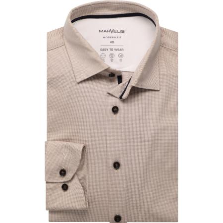 Marvelis Performance Jersey shirt bruin, Gestructureerd