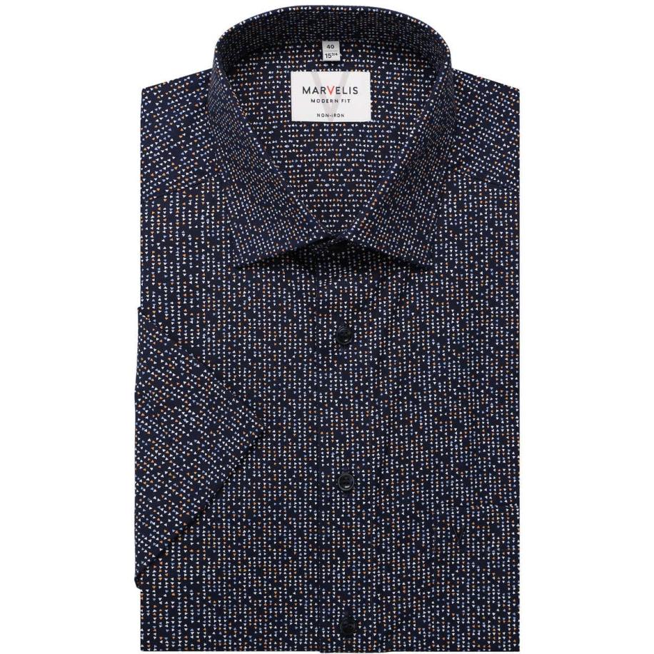 Marvelis Overhemd Korte mouw oranje Oranje