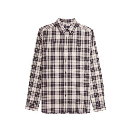 Fred Perry Fred Perry Overhemd grijs / zwart / wit