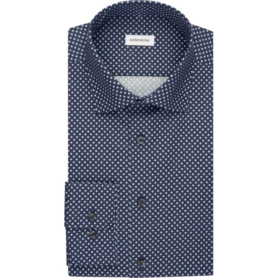 Seidensticker Overhemd ML6 (vanaf 68 CM) donkerblauw Blauw