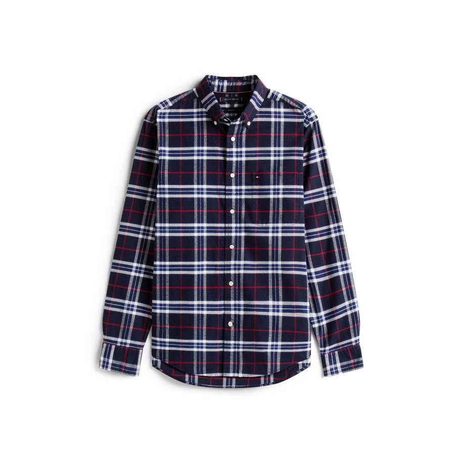 Tommy Hilfiger TOMMY HILFIGER Overhemd blauw / navy / grenadine / wit -