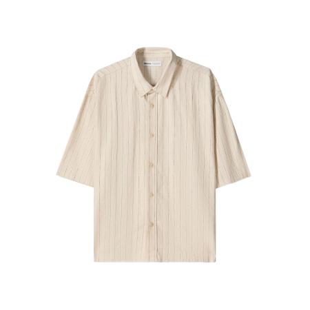 Bershka Bershka Overhemd zwart / natuurwit