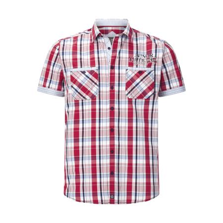 Jan Vanderstorm Overhemd Korte mouw rood