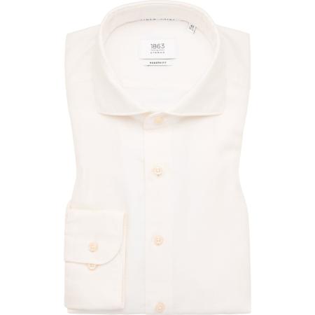 ETERNA 1863 Linnen Overhemd beige, Effen