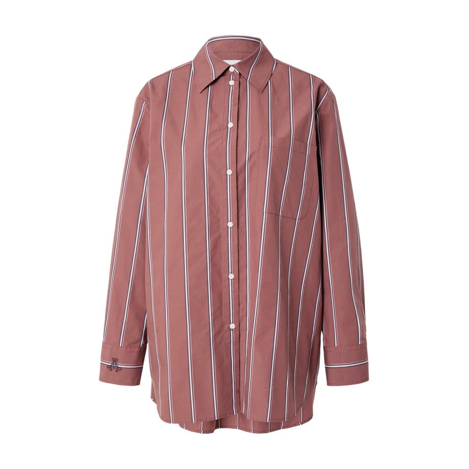 Armedangels ARMEDANGELS Blouse HALIAA marine / pitaja roze / bourgogne / wit -