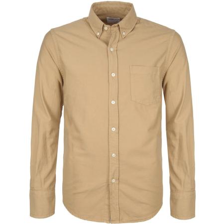 Colorful Standard Overhemd Khaki