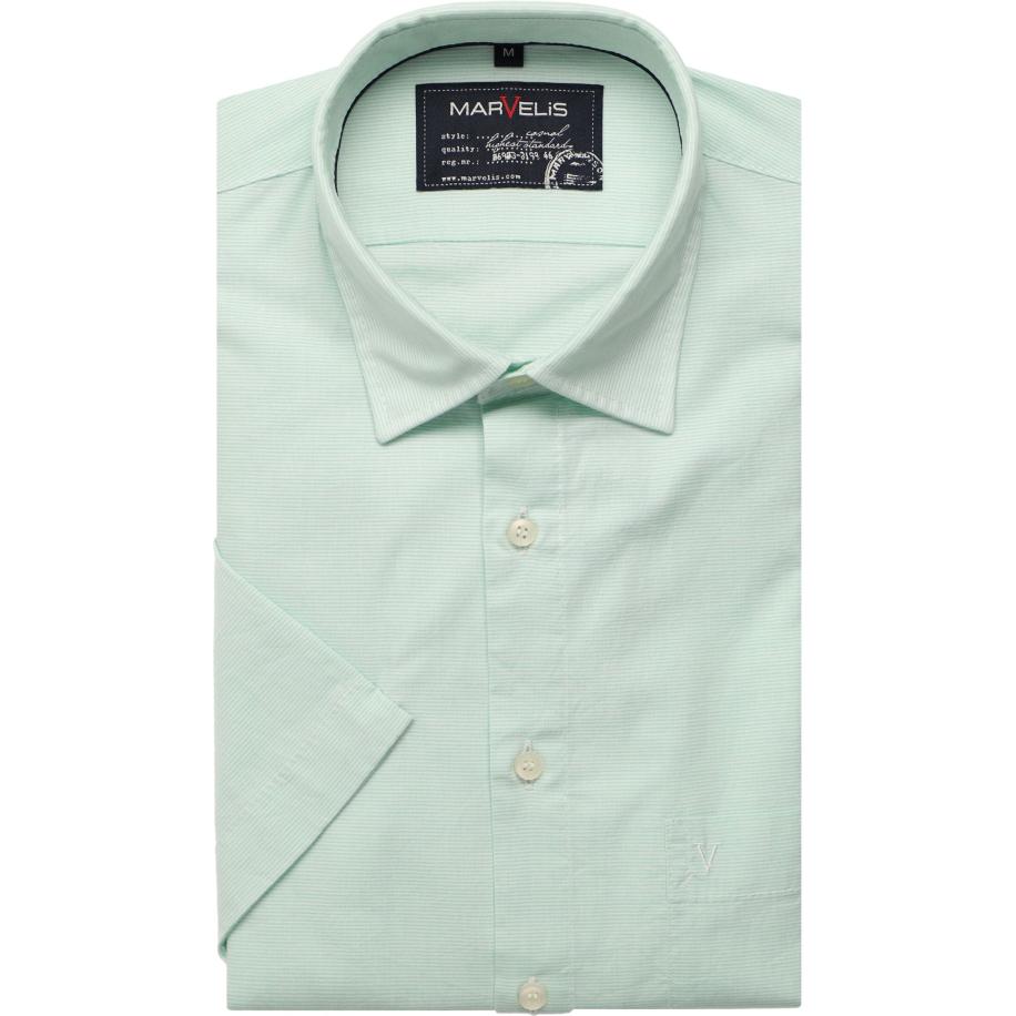 Marvelis Casual Overhemd Korte mouw groen Groen