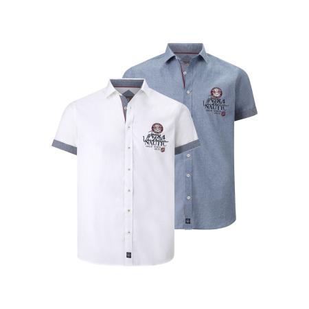 Jan Vanderstorm Overhemd Korte mouw wit