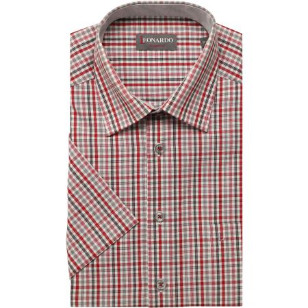 Leonardo by Jupiter Overhemd Korte mouw rood