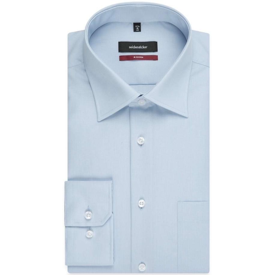 Seidensticker Overhemd ML6 (vanaf 68 CM) lichtblauw Blauw