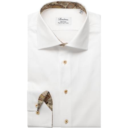 Stenströms Overhemd wit, Effen