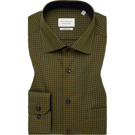 ETERNA Overhemd donkergroen, Ruit