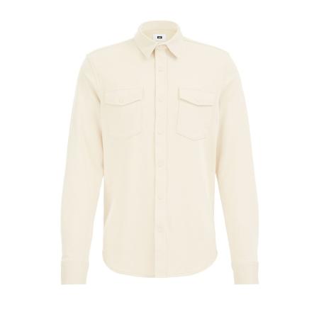 Fundamentals heren Regular fit overshirt van katoenmix - Regular fit - Beige - Katoen - Maat: XXL