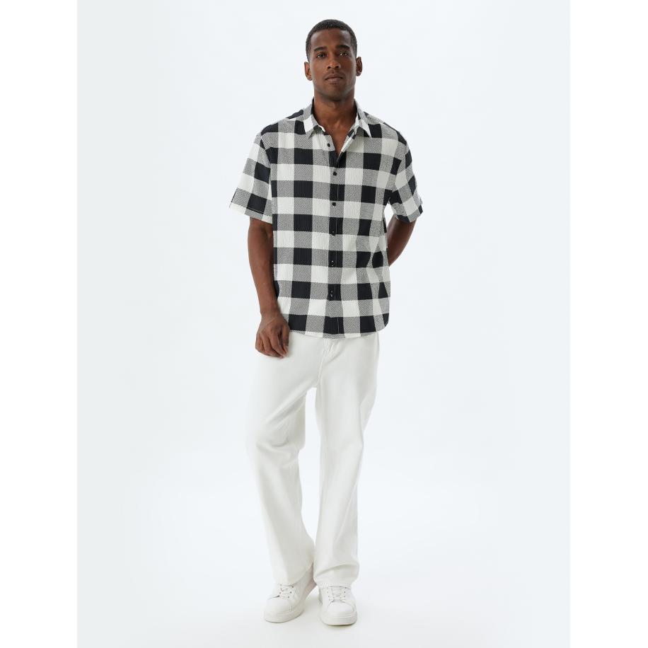 Koton Koton Overhemd grijs / zwart / wit -