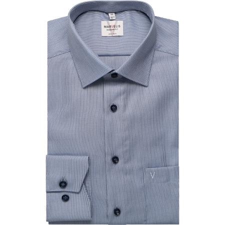 Marvelis Overhemd blauw, Faux-uni