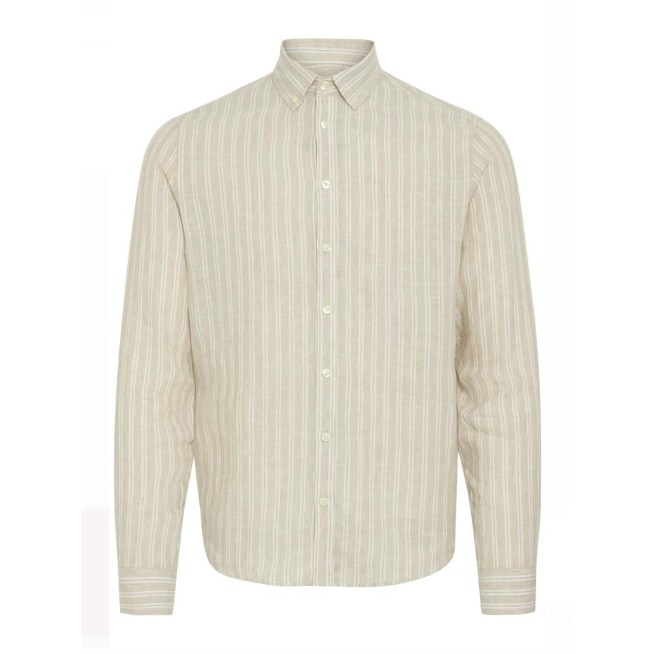 Casual Friday Casual Friday Overhemd CFDALLAS striped taupe -