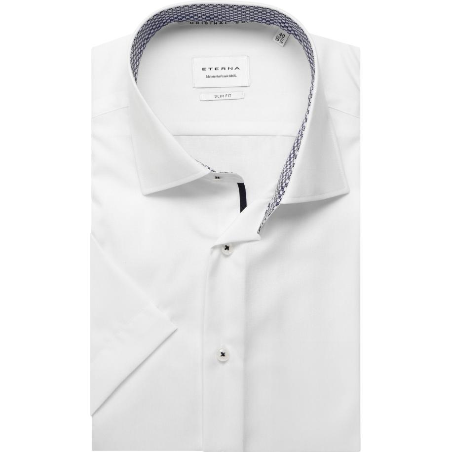 ETERNA Overhemd Korte mouw wit Wit