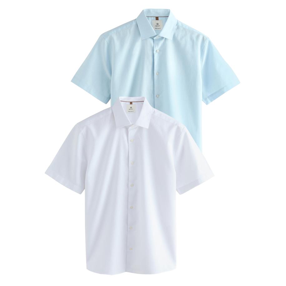 Next Next Overhemd lichtblauw / wit -