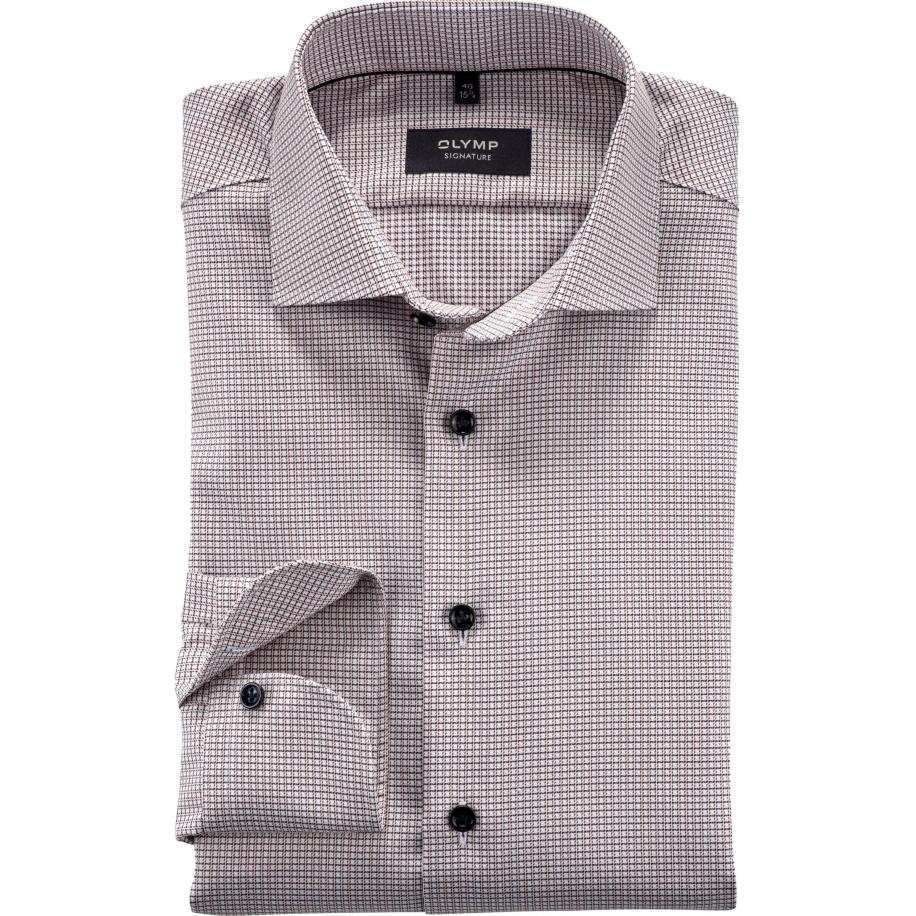 OLYMP SIGNATURE Overhemd ML6 (vanaf 68 CM) bruinrood Multicolor