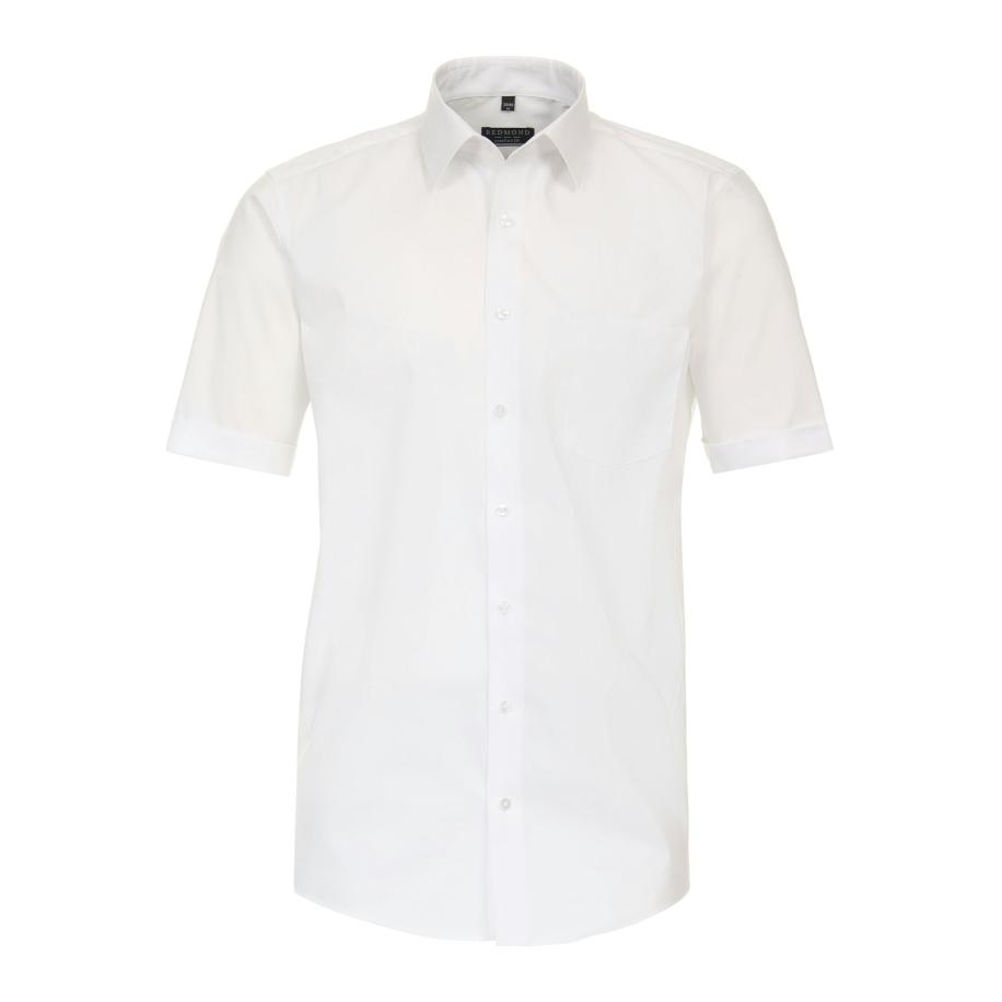Redmond Overhemd Korte mouw wit Wit
