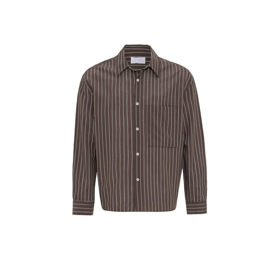 Antioch Antioch Overhemd chocoladebruin / offwhite -