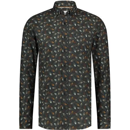 State Of Art Overhemd Print Antraciet