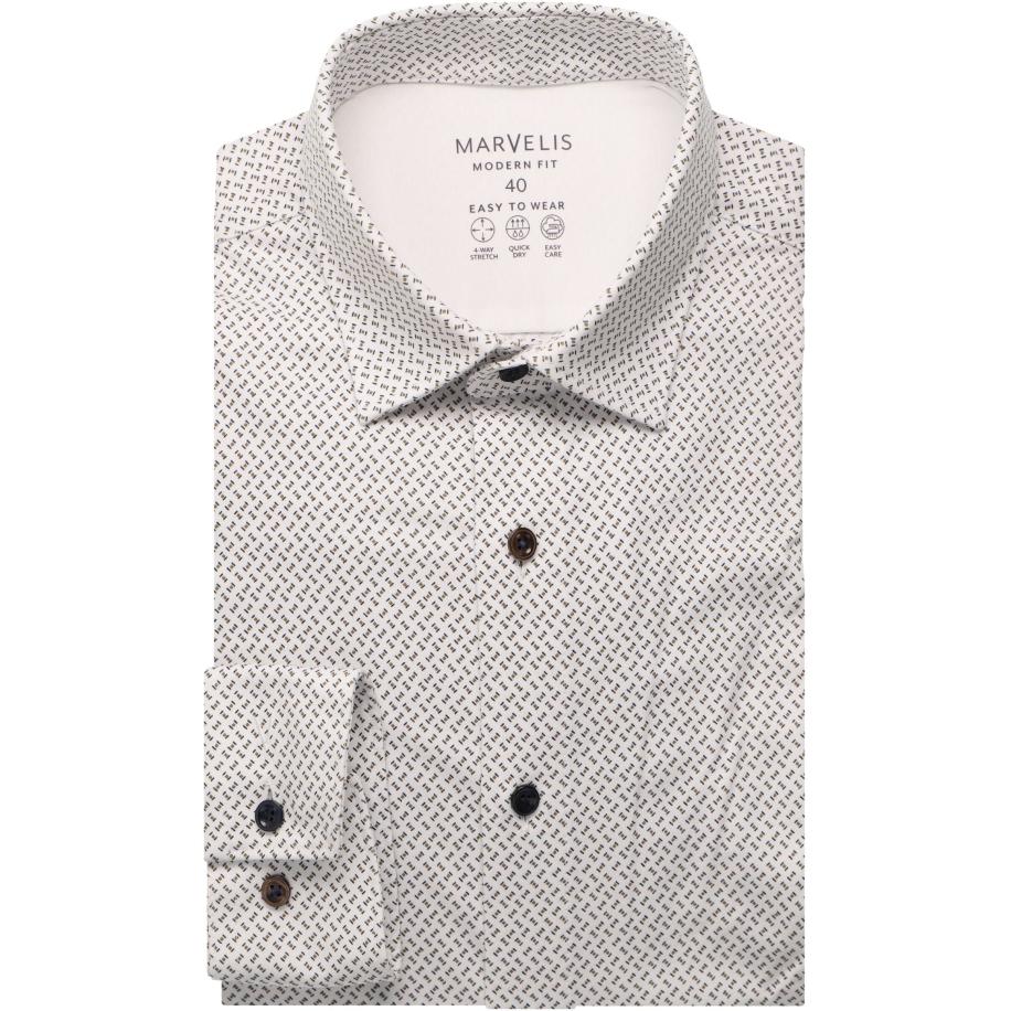 Marvelis Performance Jersey shirt bruin, Bedrukt Bruin