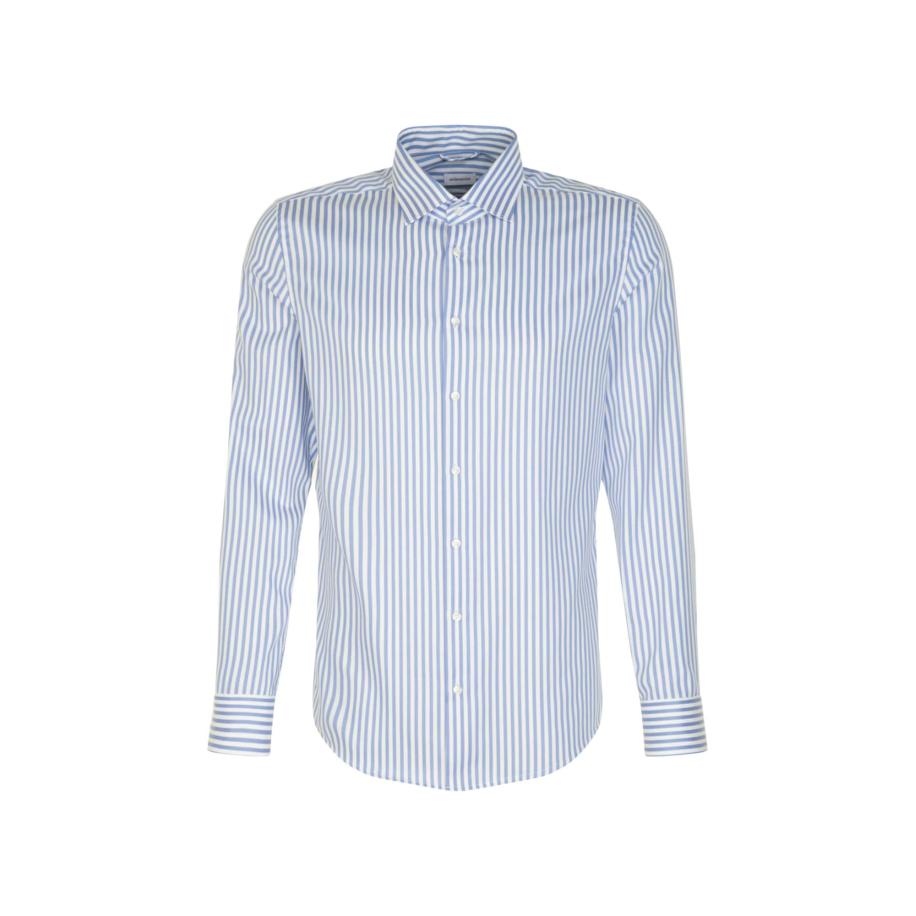 Seidensticker SEIDENSTICKER Zakelijk overhemd Smart Classics lichtblauw / wit -