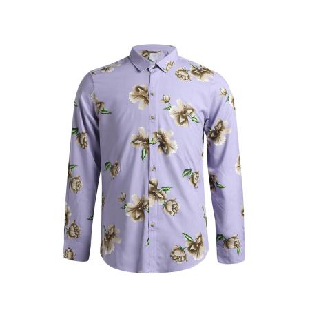 Campus Sutra Campus Sutra Overhemd Ronan beige / groen / lila