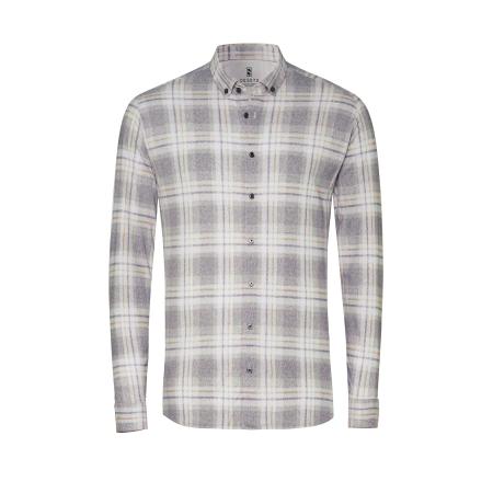 Desoto DESOTO Overhemd bruin / antraciet / wit