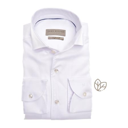 John Miller Overhemd wit, Effen